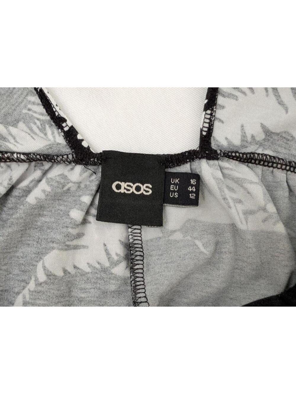 ASOS Black and White Zebra Print Sleeveless Dress UK 16 EU 44 US 12 - Picture 6 of 8